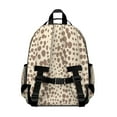 thumbnail image 3 of Beige and Brown Of Leopard Print Backpack for School,Cute School Bag,Schoolbag with Adjustable Shoulder Straps & Padded Back,15.25"x11.5"x5.25", 3 of 5