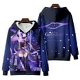 thumbnail image 3 of Men Hoodie Hot Game Genshin Impact Beelzebul 3D Print Zip Up Women Sweatshirt Raiden Shogun Baal Cosplay Zipper Hooded Jacket, 3 of 5