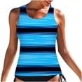 thumbnail image 2 of TIMIFIS Womens Blouson Tankini Top No Bottom Loose Fit Swim Top Modest Tank Top, 2 of 5