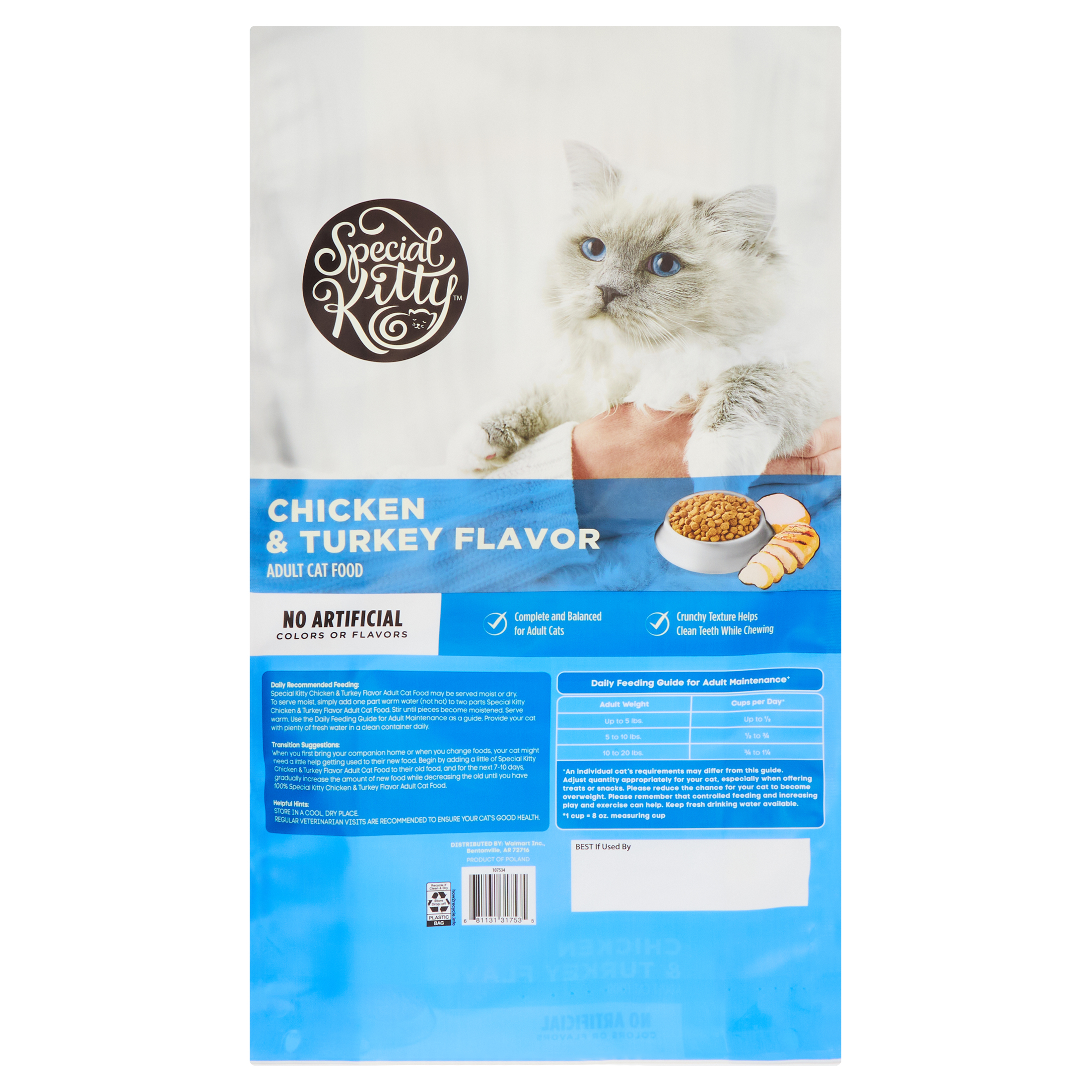 Special Kitty Complete Nutrition Chicken & Turkey Dry Cat Food 16 Lbs photo 8