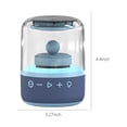 thumbnail image 3 of PURCOLT Transparent Colorful Light Effect Luminous Bluetooth Speaker Wireless Glazed Computer Audio Desktop Ornaments Ambient Light Audio Up to 65% off, 3 of 6