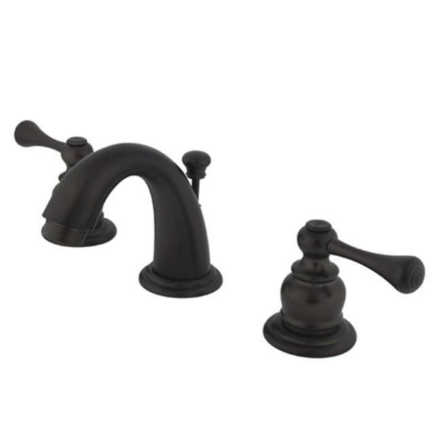 Robinet de Lavabo Vintage Mini à Large Diffusion avec Pop-Up de Détail, Bronze Huilé