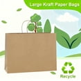 thumbnail image 6 of BagDream 50Pcs Brown Paper Bags with Handles, 16x6x12 inches Large Kraft Paper Shopping Bags for Small Business, Merchandise, Gifts, Shopping, Grocery, 6 of 9
