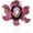 Purple, variant on Purple Cubic Zirconia Large Flower Brooches for Women,Sparkly Unique Green Rhinestone Enamel Floral Brooch Pins,Trendy Prom Formal Jewelry Gifts