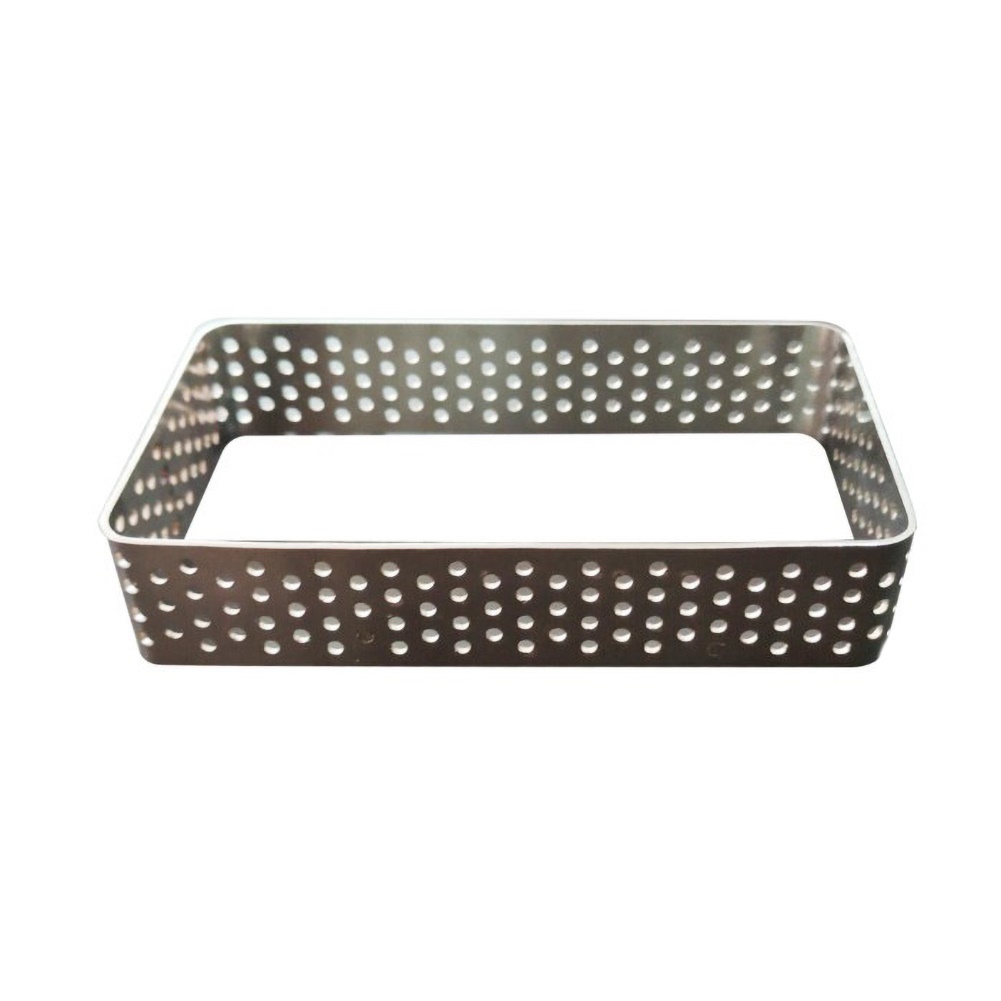 NUZYZ Mousse Tarts Ring Stainless Steel Perforated Cake Circle Baking