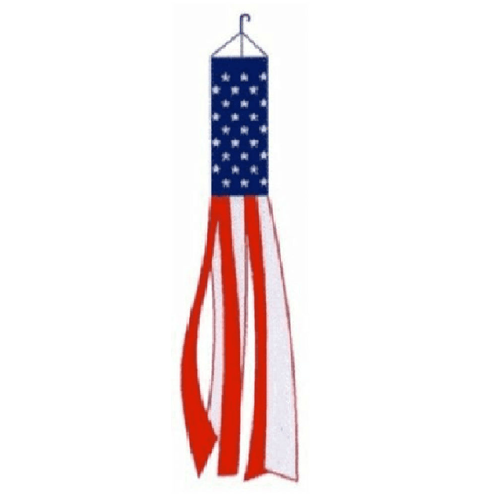 Windsock American Red White Blue Outdoor United States Patriotic