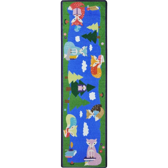 Joy Carpets Joy Carpet Foxy Readers Multi 2'1" x 7'8"