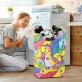 thumbnail image 5 of Yayeee Freestanding Laundry Hamper with Handle Collapsible Large Storage Basket for Clothes, Vibrant Dinosaur, 5 of 7