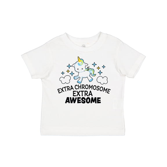 Inktastic Extra Chromosome Extra Awesome with Unicorn Boys or Girls Toddler T-Shirt