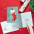 thumbnail image 5 of Tree-Free Greetings Christmas Greeting Card 2 Pack, 100% Recycled Paper, 5x7, Overstuffed Christmas (GT65835), 5 of 6