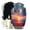 Blue Urn - Beach, variant on JAGASY Beach Unique Urn for Daughter, Blue Large Urns for Human Ashes for Women & Men, Ocean Sunset Orange Clouds Decorative Urns for Son, Yellow Burial Urn for Children, (10 Inch)