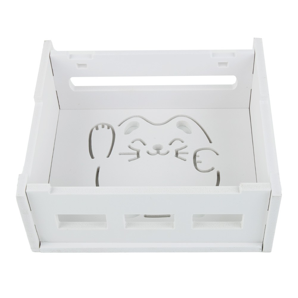 Boîte De Rangement Murale Pour Routeur WiFi | Support Décoration Salon, Bureau | Dissipation Chaleur, Design Blanc