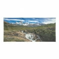 thumbnail image 1 of Landscape Gym Towel, View of Mount Fitz Roy in the Los Glaciares National Park, One-Sided Quick Dry Microfiber for Beach Fitness & Swimming, 60" x 30", Olive Green Cocoa, by Ambesonne, 1 of 2
