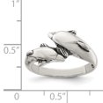 thumbnail image 2 of 925 Sterling Silver Sea Dolphin Ocean Fish Beach Nautical Ring Animal Shell Life, 2 of 6