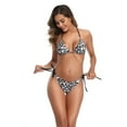 thumbnail image 4 of Wuffmeow Womens Strand Swimsuit Sexy Triangle Bikini, 4 of 10