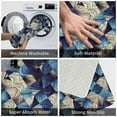 thumbnail image 4 of Balery Abstract Blue Squares Doormat, Durable Flannel Fabric, Waterproof Stain and Fade Resistant, Low Profile,Indoor Outdoor Door Mats, Easy Clean Patio Entrance Mat, 16x24in, 4 of 9