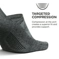 thumbnail image 3 of Feetures Elite Ultra Light Invisible Socks - Anti-Slip Sport Sock Liner with Targeted Compression - Gray, S (1 Pair), 3 of 8