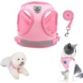 thumbnail image 1 of LAICAIW Dog Harness and Leash Set, No Pull Reflective Adjustable Pet Soft Mesh Chest Vest Harnesses Easy Control for Small Medium Dogs and Cats Outdoor Walking, 1 of 7