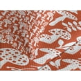 thumbnail image 4 of Ambesonne Mushroom Quilted Bedspread Set 3 Pcs, Leaves Berries Amanita, Queen Size, Burnt Sienna White, 4 of 5
