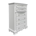 thumbnail image 3 of ACME Flora Contemporary Wood Rectangular Chest with 5 Drawers in White, 3 of 6