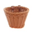 thumbnail image 5 of Aoanydony Wicker Kids Bike Basket Portable Front Wicker for Girls Boys Outdoor brown 21 x 17 x 16cm, 5 of 6