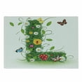 thumbnail image 1 of Letter L Cutting Board, Alphabet Capital L Design Daisies Wildflowers Other Plant Life Animal Fun, Decorative Tempered Glass Cutting and Serving Board, Small Size, Green Multicolor, by Ambesonne, 1 of 1