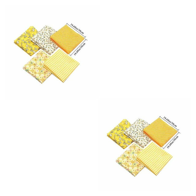 Tela de Algodón Toystoory 50x50cm 5 Piezas Acolchadas para Costura DIY