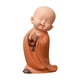 thumbnail image 2 of Mesa de té decorativa Monk Home, ideal para el salón o la sala de estar. Diseño zen pequeño, plegable, con base de madera y estructura de dos niveles. Perfecta para relajarse en el, 2 of 8