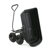 Gorilla Carts GOR4PS 600-lb. Poly Garden Dump Cart with 10 Tires