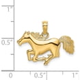thumbnail image 3 of 14K Yellow Gold Running Horse Charm (20.75 X 24.25) Made In United States k6591, 3 of 5
