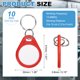 thumbnail image 2 of Uxcell 10 Pcs 13.56MHz Llaveros inteligentes regrabables para acceso, Rojo Blanco, 2 of 7