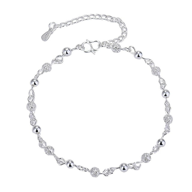 Pulsera de cadena delicada y elegante, collar con colgante para fiesta de graduación. Cuenta de arena ligera