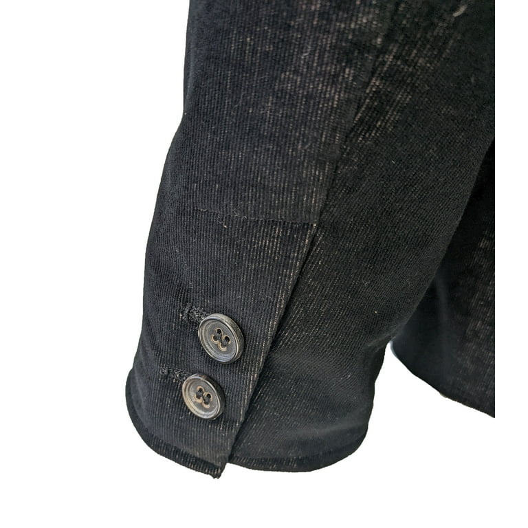 John Varvatos Men s Convertible Lapel Black Corduroy Blazer Size 48 Walmart