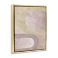 thumbnail image 4 of Stupell Industries Muted Pink Arches Abstract & Fractals Painting Gold Floater Framed Canvas Art Print Wall Art, 21 x 17, 4 of 10