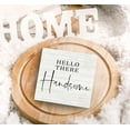 thumbnail image 5 of Zomyto 5"x5" Hello There Handsome Wood Box Sign Desk Decor,Rustic Wooden Block Box Sign Bathroom, 5 of 6