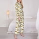 thumbnail image 3 of Balery Leopard Print Conjunto de Pijama con Estampado para Mujer, Conjunto de Dos Piezas con Manga Larga, Ropa de Dormir Suave con Bolsillos, Pijamas Cómodos-Medium, 3 of 7