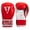 Red/White, variant on TITLE Classic Pro Style Training Boxing Gloves 3.0, 8 oz, Blue/White