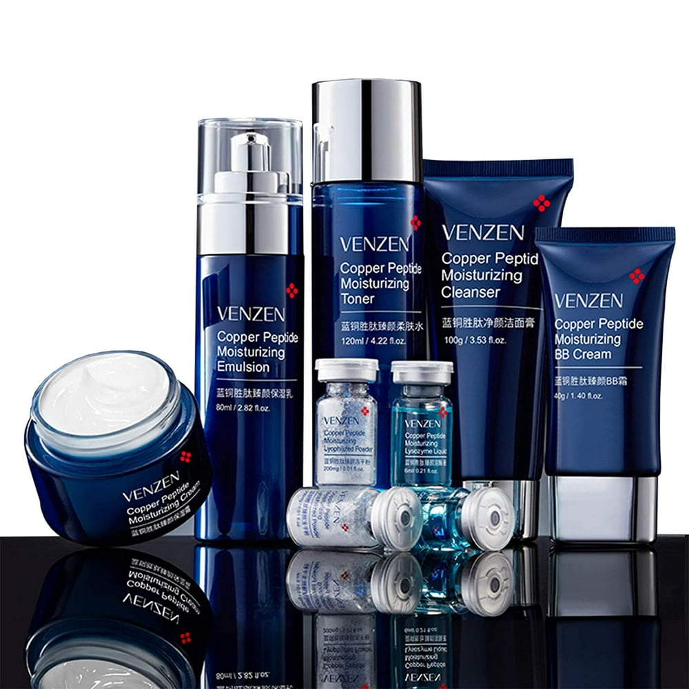 VENZEN Blue Copper Peptide Moisturizing Beautiful Combination ...