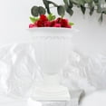 thumbnail image 1 of HAMPPLIES 2pcs Outdoor Urn Flowerpots Plastic White for Simple Style Garden Decoration, 1 of 8