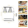 thumbnail image 2 of Commercial Food Heat Lamp, 2 Bulbs Food Warming Light, Portable Electric Food Warmer, 2 of 6