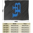 thumbnail image 3 of University At Buffalo Logo Fleece Blanket, Very Soft Microfiber Flannel Blanket for Couch Warm and Cozy for All Seasons, 3 of 6