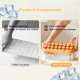 thumbnail image 5 of DEKAXID Molde para cubitos de hielo reutilizable, bandeja para cubitos de hielo fáciles de liberar, con caja de almacenamiento para refrigerar cócteles y whisky, 5 of 6