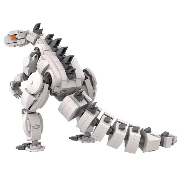 544 PCS MOC Building Blocks White Monster Puzzle Creative Series King of Monsters Mechanical, A Fast-Paced Gift for Thrill Seekers