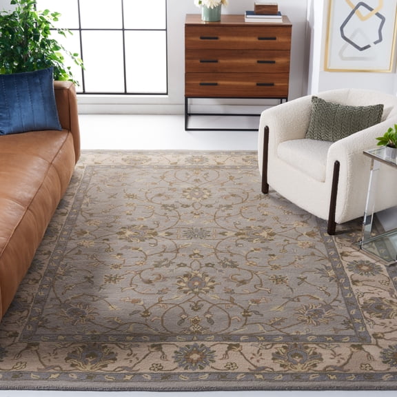 Safavieh Heritage Rida Oriental Wool Area Rug, Beige/Gray, 9' x 12'