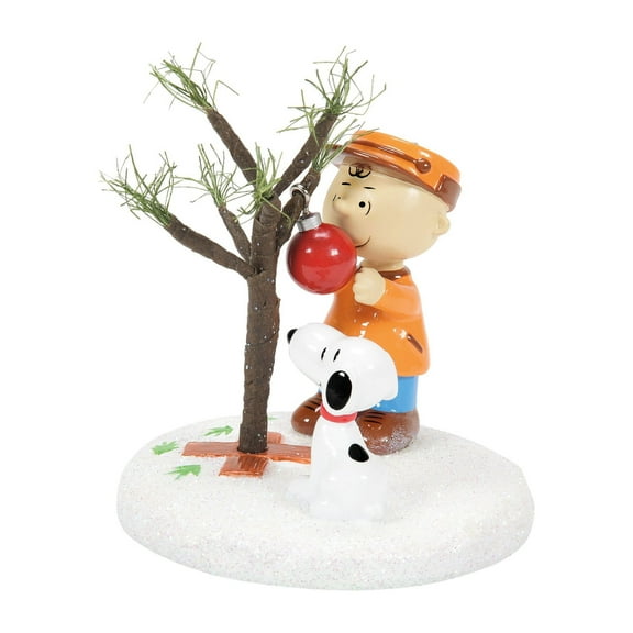 Department 56 Peanuts Village The Perfect Tree Figurine 2.8in H