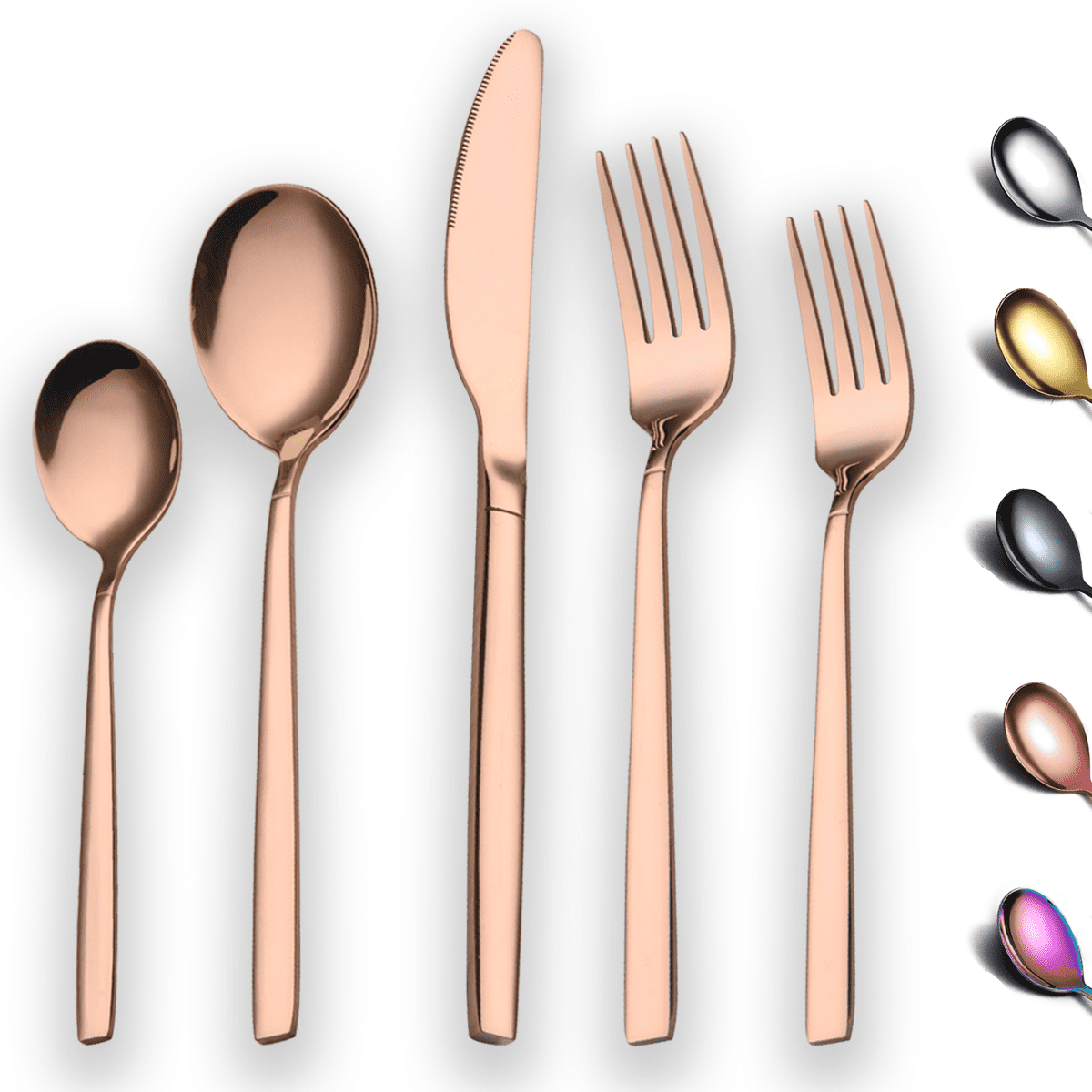 Rose gold silverware sale