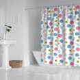 thumbnail image 2 of Pioneer Flower Floral Print Pattern Shower Curtain 72"x84", Bathroom Decorative Shower Curtain Set with 12 Hooks, Waterproof Washable, 2 of 6