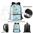 thumbnail image 6 of Uourmeti Polyester School Backpack Daypack With Cute Axolotl Capybara Pattern - Durable for School Daily Use and Short Travel, 6 of 6