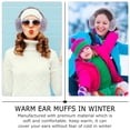 thumbnail image 3 of Raindrops 1Pack Dark Grey Plush Earmuff Winter Ear Warmer For Women And Girls, 3 of 8