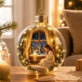 thumbnail image 6 of Lighted Scripture Ornament, Christmas Keepsake Ball Hanging Decoration for Tree Window Mantel Religious Holiday Decor, 6 of 7